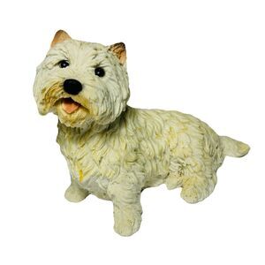 Vintage Castagna West Highland Terrier Dog Figurine Westie 1988 Italy 3.5X5"